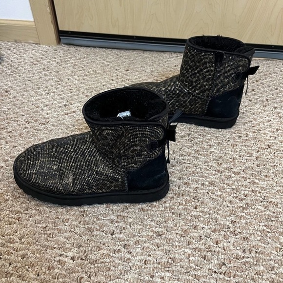 Womens ugg mini Bailey bow glitter - Picture 1 of 7